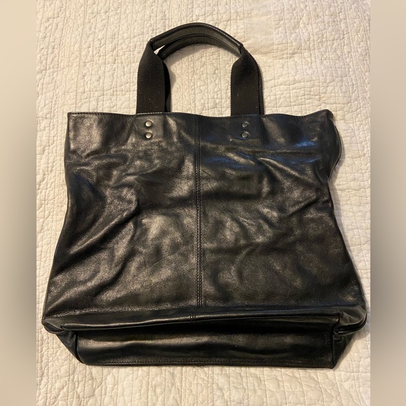 Nathaniel Cole Handbags - Nathaniel Cole Black Leather Purse / Tote